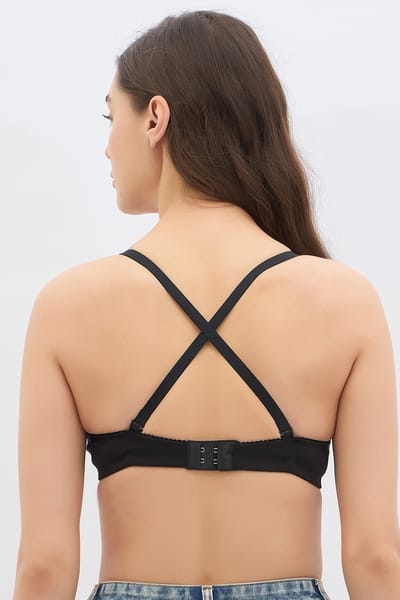 Cotton Padded Non-Wired Strapless Balconette T-Shirt Bra